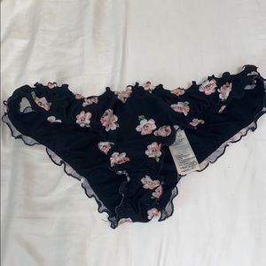 hollister floral bathing suit bottoms